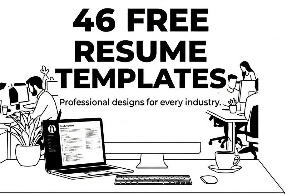 ATS-Friendly Resume Templates Preview - Collection of professional resume templates optimized for applicant tracking systems across healthcare, technology, finance, and more industries